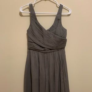 Grey knee-length cocktail dress from J.Crew